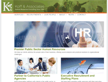 Tablet Screenshot of koffassociates.com